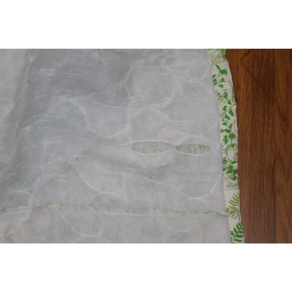 VTG 70s Burlington Vera Collection Shadow Fern Butterfly Quilted Bedspread King - Picture 8 of 13